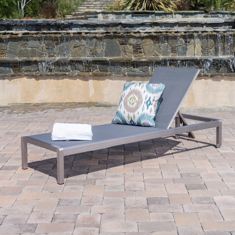Royalston Outdoor Reclining Chaise Lounge & Reviews Joss & Main